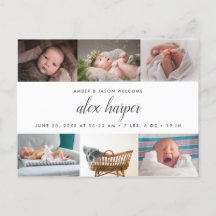 Klassische Foto-Collage Birth