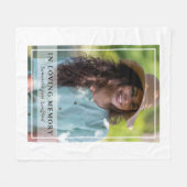 Klassische Foto-Gedenktribute Fleecedecke (Vorderseite (Horizontal))