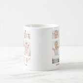 Klassische FotoCollage mit Monogramm und Name Kaffeetasse (Mittel)