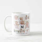 Klassische FotoCollage mit Monogramm und Name Kaffeetasse (Links)