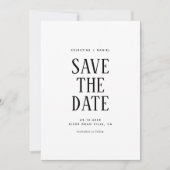 Klassische Fotografie-Hochzeit 'Save the Date' mit Save The Date (Vorderseite)