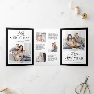 Klassische Frame EDITABLE FARBFARBFARBFARBFRIEREND Dreifach Gefaltete Einladung