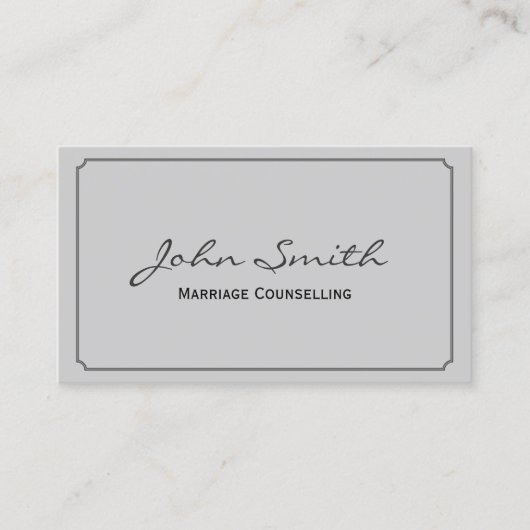 Klassische Frame Ehe Beratung Business Card Visitenkarte (Vorderseite)