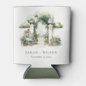 Klassische Französisch-Garten Landschaft Wasserfar Dosenkühler (Vorderseite)