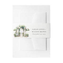 Klassische Französisch-Garten Landschaft Wasserfar Einladungsbanderole