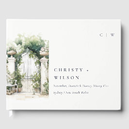 Klassische Französisch-Garten Landschaft Wasserfar Gästebuch