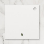 Klassische Französisch-Garten Landschaft Wasserfar Geschenkanhänger (Rückseite)