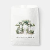 Klassische Französisch-Garten Landschaft Wasserfar Geschenktütchen (Vorderseite)