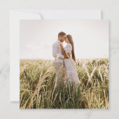 Klassische französische Blumen Save The Date (Rückseite)