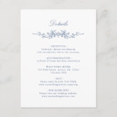 Klassische französische Blumenzettel Begleitkarte (Vorderseite)