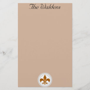 Klassische französische Lilie Custom Stationary Briefpapier
