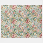 Klassische französische Rokoko-Intricate Botanical Fleecedecke (Vorderseite (Horizontal))