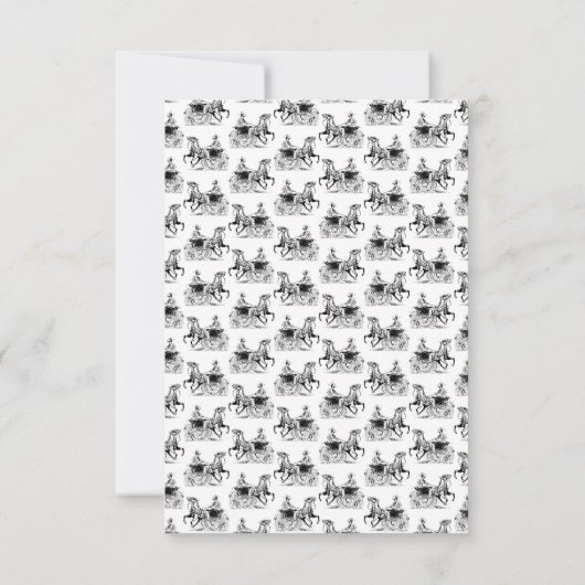 Klassische Frau mit Pferdetransport CUSTOM FARBE Dankeskarte (Rückseite)