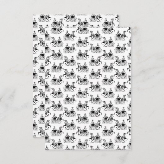 Klassische Frau mit Pferdetransport CUSTOM FARBE Dankeskarte (Vorne/Hinten)