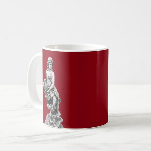 Klassische Frauenstatue Kaffeetasse (Vorderseite Links)