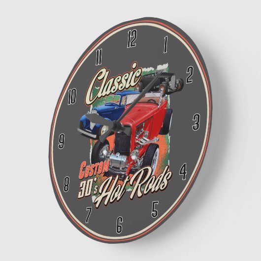 Klassische Frisierte Auto Großuhr Große Wanduhr (Winkel)