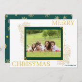 Klassische Frohe Weihnachtskarte Feiertagskarte (Vorne/Hinten)