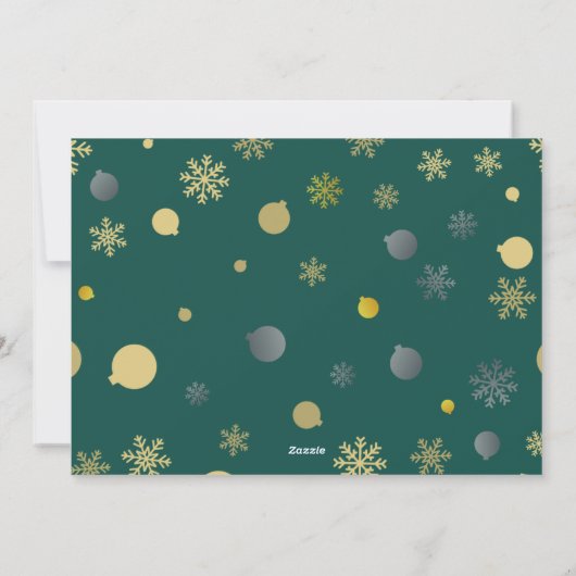 Klassische Frohe Weihnachtskarte Feiertagskarte (Rückseite)