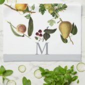 klassische Fruchtkonstruktion mit Monogramm oder T Geschirrtuch (Gefaltet)