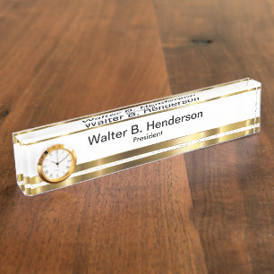 Klassische Führungskraft Geschenk Name Plaque Namensplakette