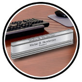 Klassische Führungskraft Geschenk Name Plaque Namensplakette