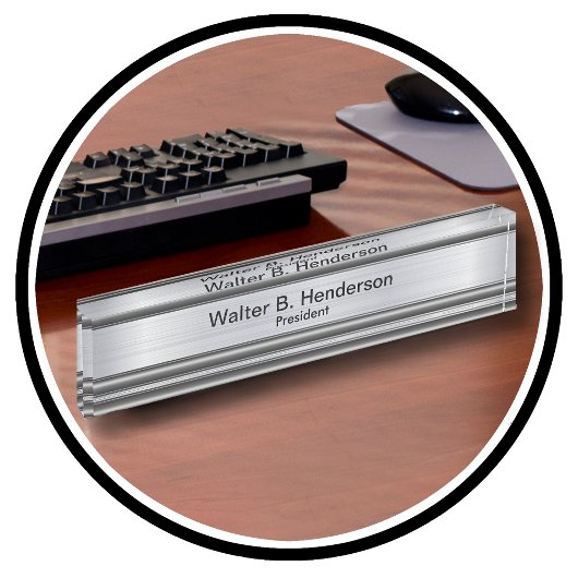 Klassische Führungskraft Geschenk Name Plaque Namensplakette