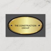 Klassische, für den Bau bearbeitbare Visitenkarten Visitenkarte (Vorderseite)