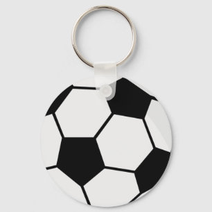 Klassische Fußballgrafik Traditioneller Sportfan Schlüsselanhänger