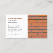 Klassische Gebäude-Industrie Visitenkarte (Vorderseite)