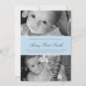 KLASSISCHE GEBURTSANKÜNDIGUNG ANKÜNDIGUNG (Vorderseite)