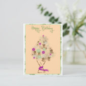 Klassische Geburtstagskarte Postkarte (Stehend Vorderseite)