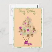 Klassische Geburtstagskarte Postkarte (Vorne/Hinten)