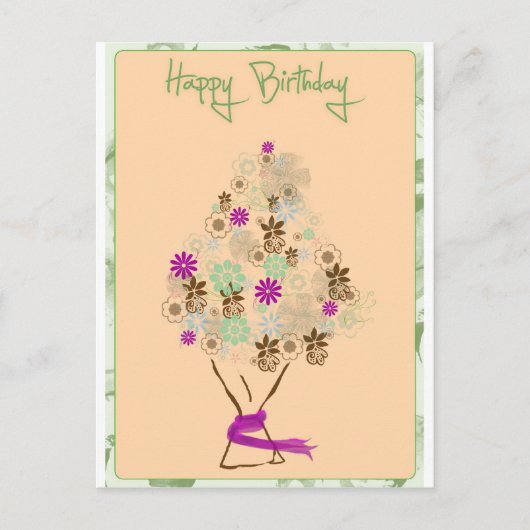 Klassische Geburtstagskarte Postkarte (Vorderseite)