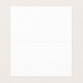 Klassische geklappte Rufkarte Visitenkarten (Innenseite Aufgefaltet)