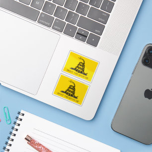 Klassische gelbe Gadsden-Flagge Don't Tread on Me Aufkleber