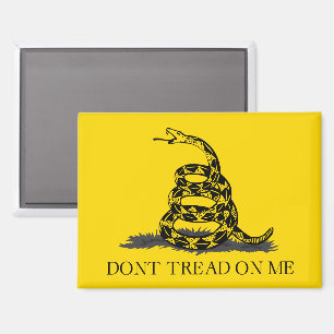 Klassische gelbe Gadsden-Flagge Don't Tread on Me Magnet
