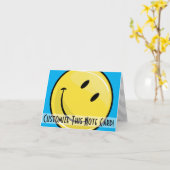 Klassische gelbe Happy Face Custom Note Card Karte (Gelbe Blume)