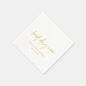 Klassische gelbe Hochzeit Serviette (Ecke)
