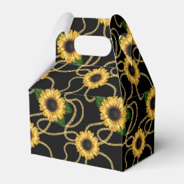 Klassische Gelbe Sonnenblumen Stilvolles Muster au Geschenkschachtel