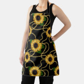 Klassische Gelbe Sonnenblumen Stilvolles Muster au Schürze (InSitu)