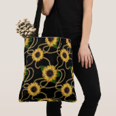 Klassische Gelbe Sonnenblumen Stilvolles Muster au Tasche (Von Nahem)