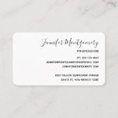 Klassische Gelbe Sonnenblumen Stilvolles Muster au Visitenkarte (Rückseite)