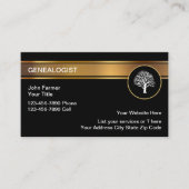 Klassische Genealogische Visitenkarten Visitenkarte (Vorderseite)