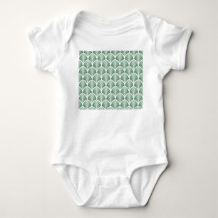 Klassische Geometrie: Art Deco Nahtloser Stil Baby Strampler