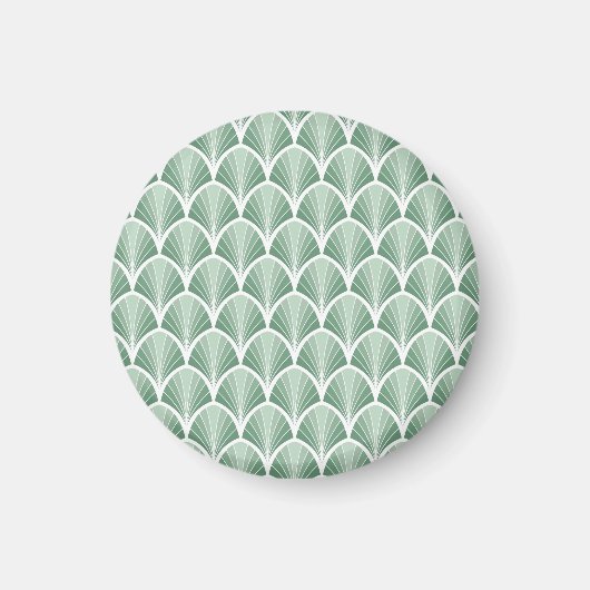 Klassische Geometrie: Art Deco Nahtloser Stil Magnet (Vorne)