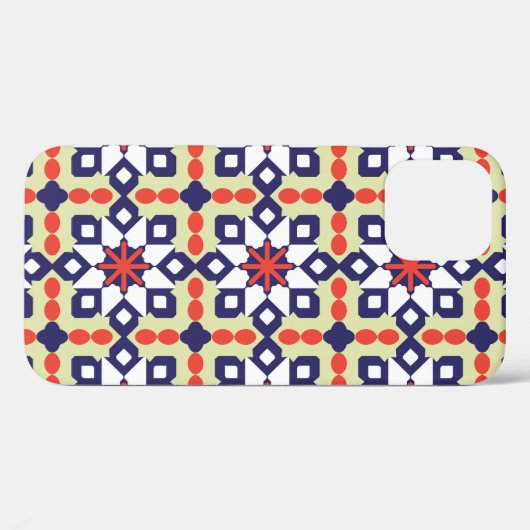 Klassische Geometrie: Nahtloses Zierdesign Case-Mate iPhone Hülle (Rückseite (Horizontal))