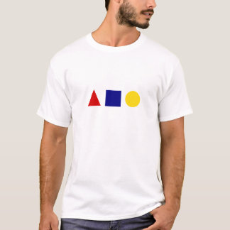 Klassische geometrische Bauhauskunst T-Shirt