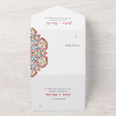 Klassische geometrische Mandala-Muster All In One Einladung (Außenbereich)