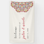 Klassische geometrische Mandala-Muster Banner (Vertikal)