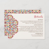 Klassische geometrische Mandala-Muster Begleitkarte (Vorne/Hinten)